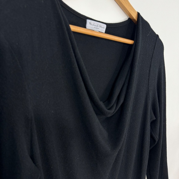 Michael Stars Los Angeles Women’s Size Small Black Cecile Fitted Cowl Neck Dress - Picture 8 of 10